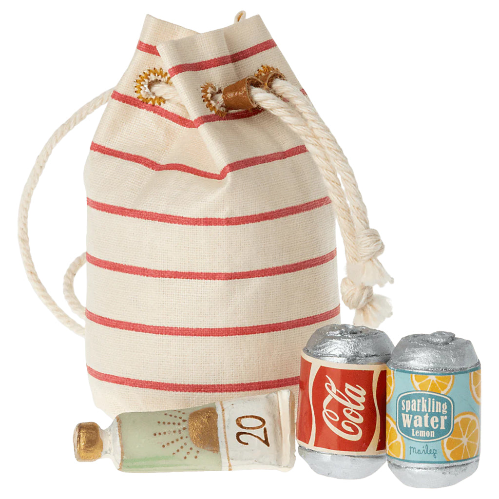 Maileg Toys Mouse Bag With Beach Essentials