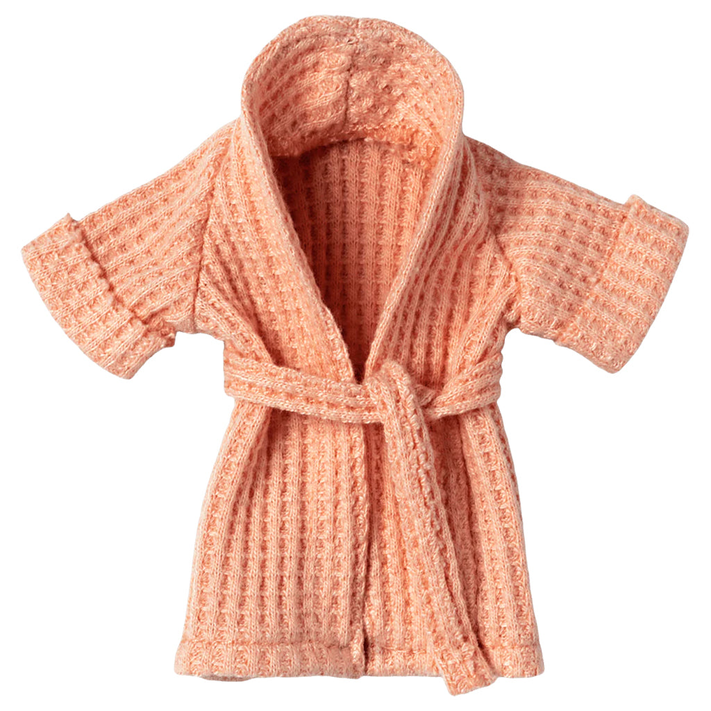 Maileg Toys Mouse Bath Robe Coral Pink