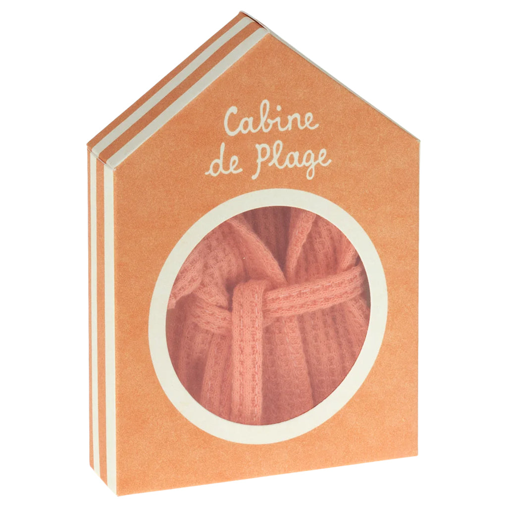 Maileg Toys Mouse Bath Robe Coral Pink