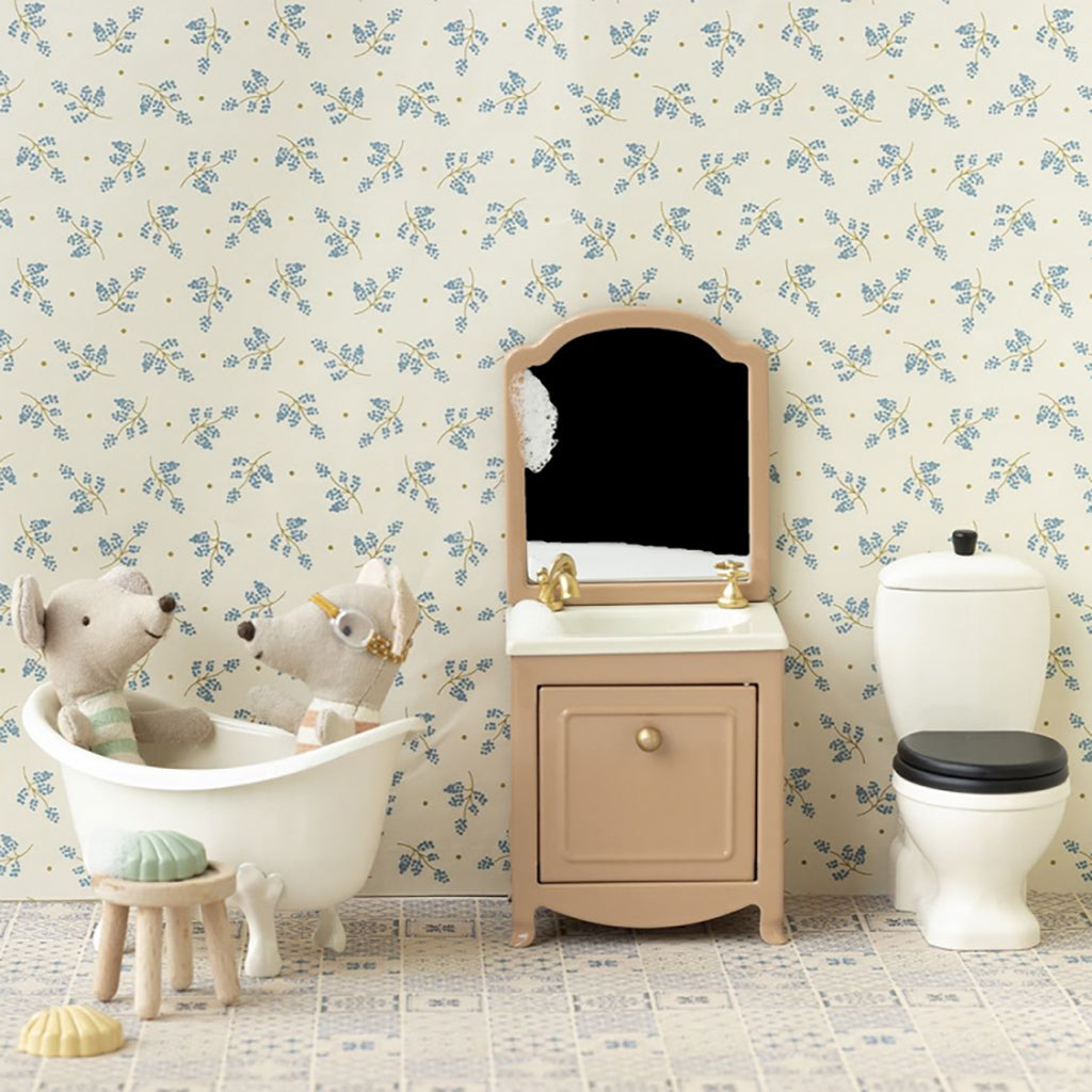 Maileg Toys Mouse Bath Miniature Toilet