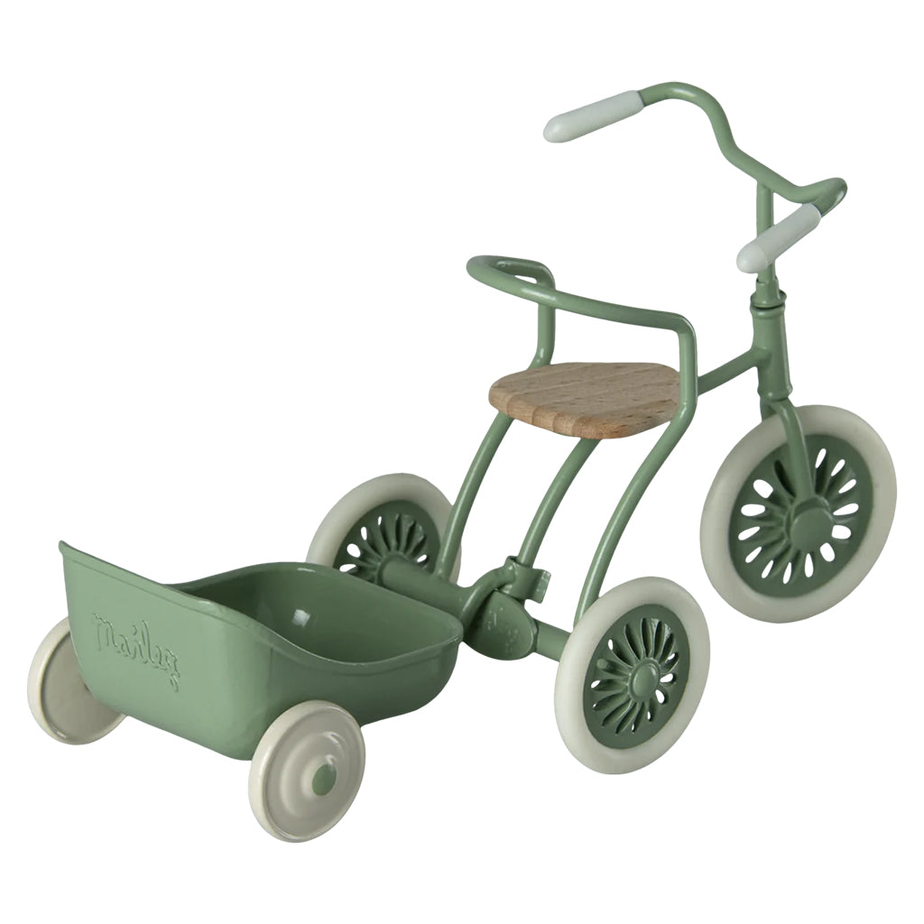 Maileg Toys Mouse Outdoor Miniature Tricycle Hanger Green