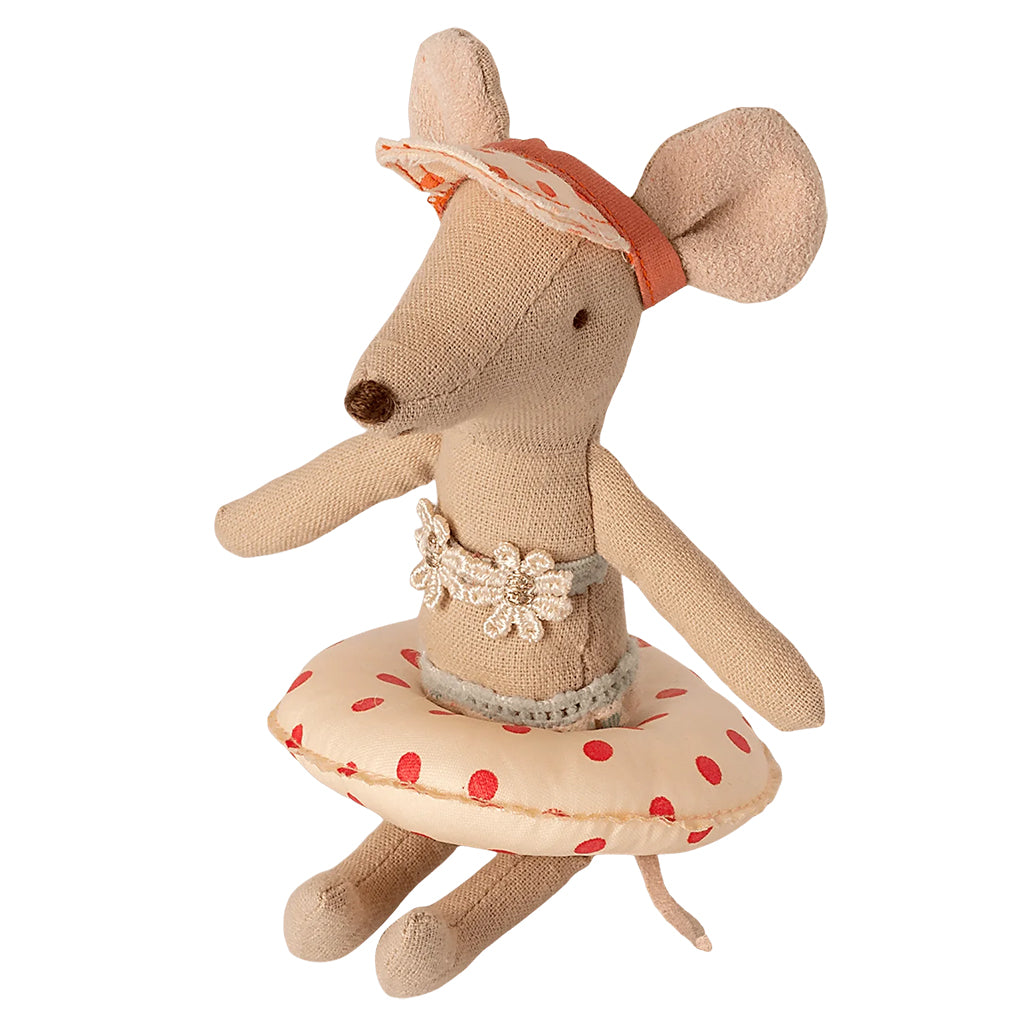 Maileg Toys Mouse Beach Small Float Red Dots