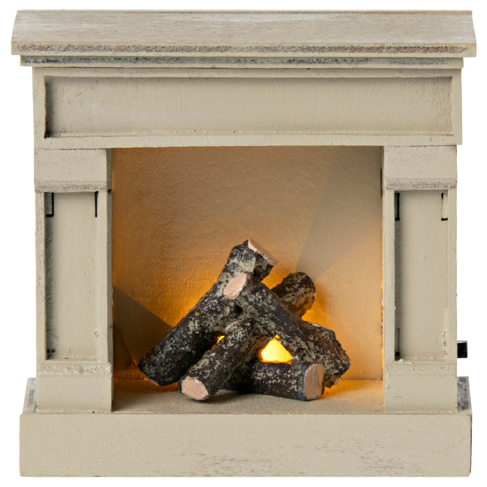 Maileg Toys Miniature Fireplace Off-White
