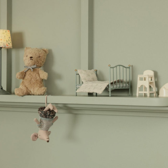 Maileg Toys Mouse Nursery Miniature High Chair Off-White