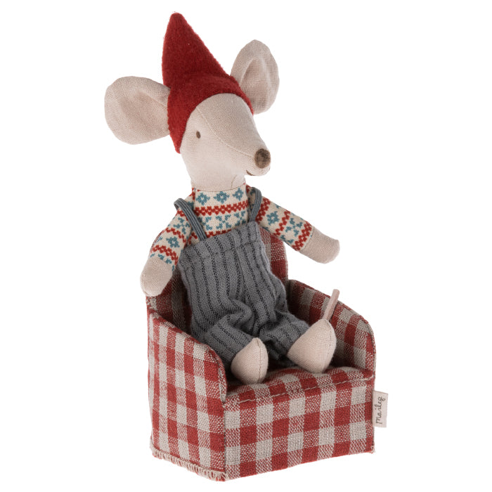 Maileg Toys Mouse Living Miniature Chair Red