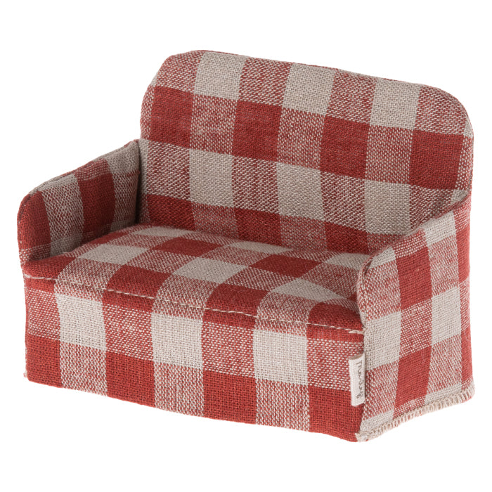 Maileg Toys Mouse Living Miniature Couch Red