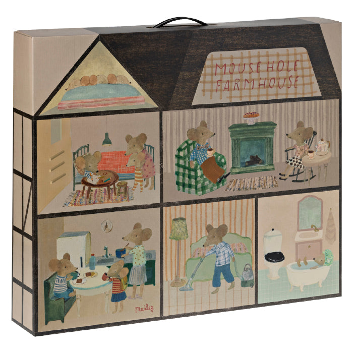 Maileg Toys Mouse Dollhouse Miniature Mouse Hole Farmhouse