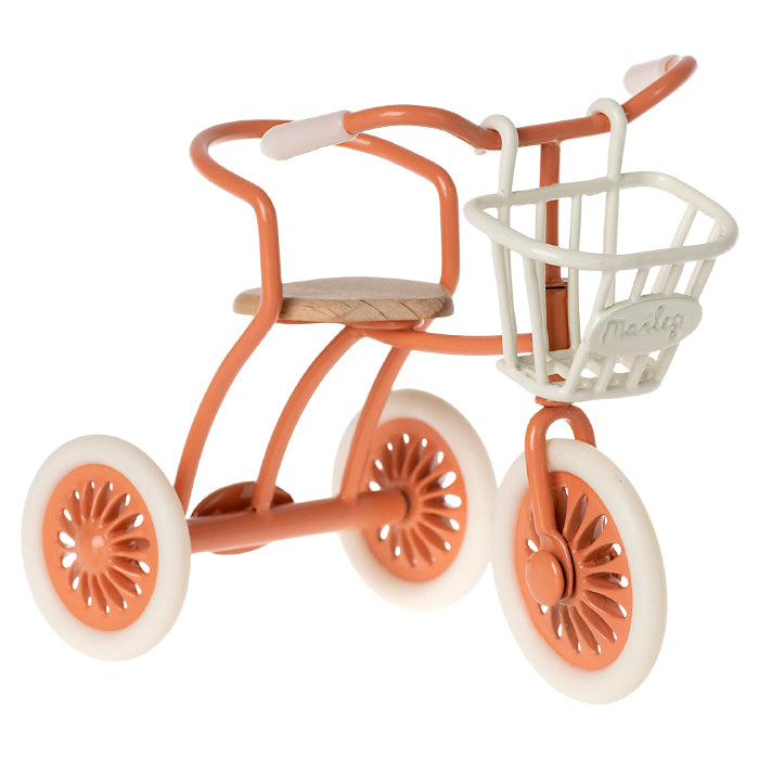 Maileg Toys Mouse Outdoor Miniature Tricycle Basket