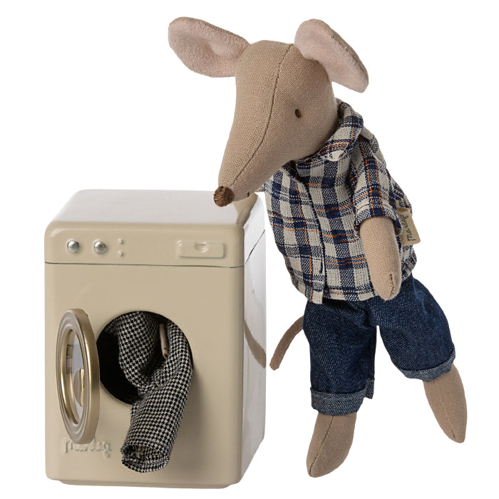 Maileg Toys Mouse Home Miniature Washing Machine
