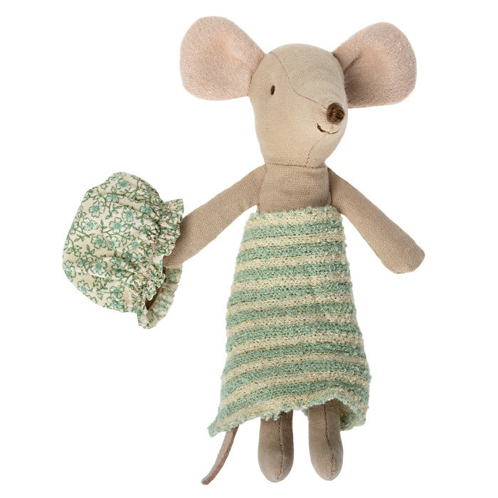 Maileg Toys Mouse Bath Big Sister Wellness Green
