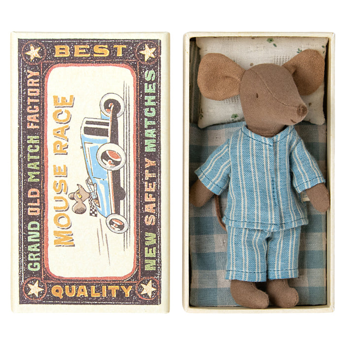 Maileg Toys Mouse Family Big Brother In Matchbox