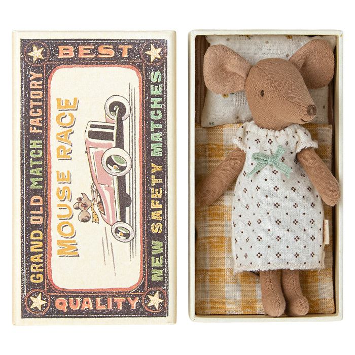 Maileg Toys Big Sister Mouse In Matchbox