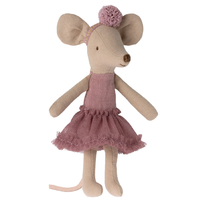 Maileg Toys Mouse Family Big Sister Ballerina Heather Purple