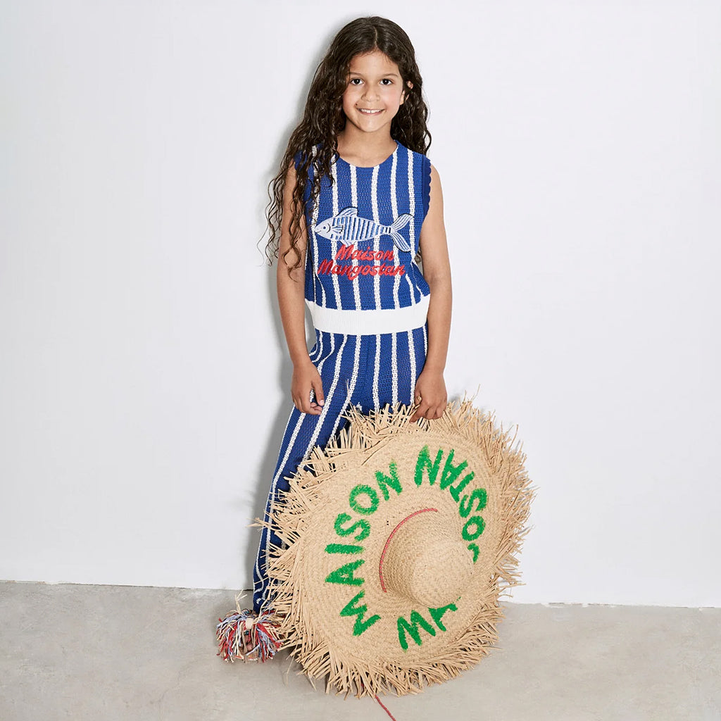 Maison Mangostan Woman Straw Hat Beige