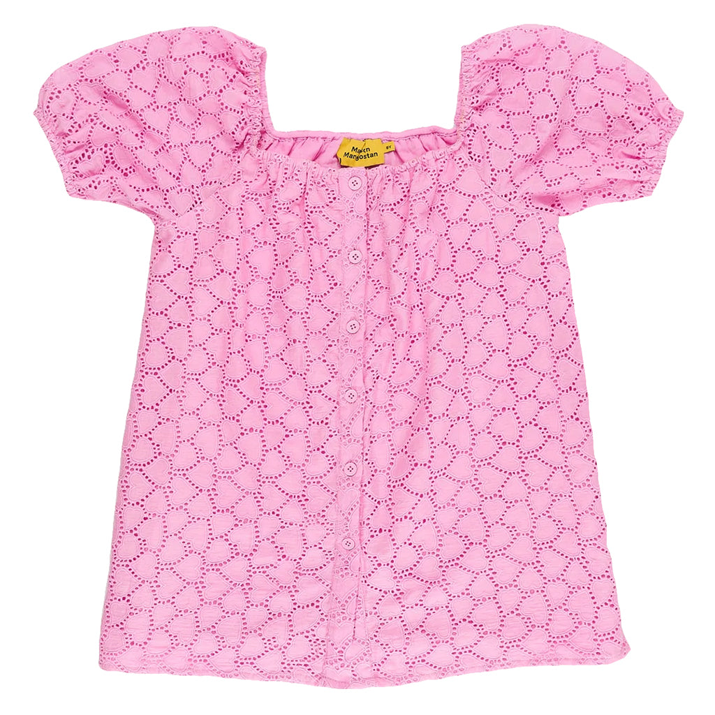 Maison Mangostan Child Sweetheart Dress Pink