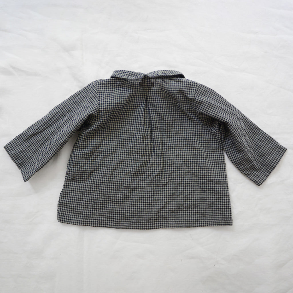 Makié Baby And Child Simon Shirt Charcoal Grey Gingham