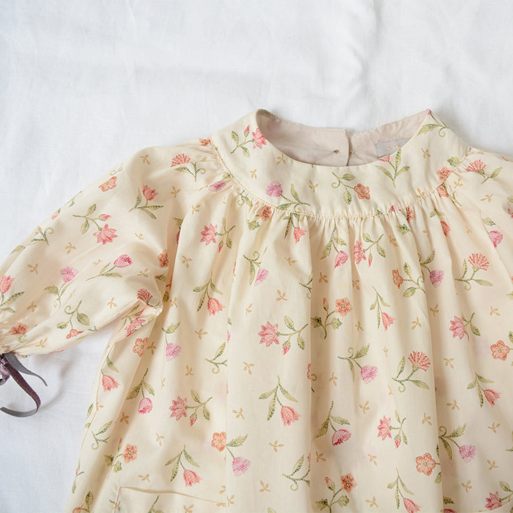 Makié Baby And Child Rita Dress Cream Flower Print