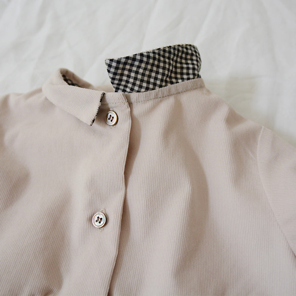 Makié Baby And Child Alaia Corduroy Dress Light Peach Pink