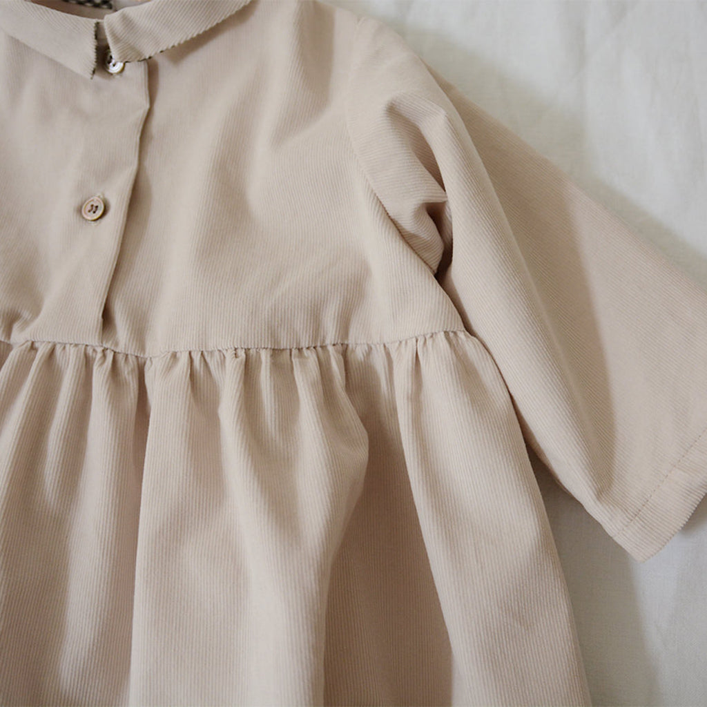 Makié Baby And Child Alaia Corduroy Dress Light Peach Pink