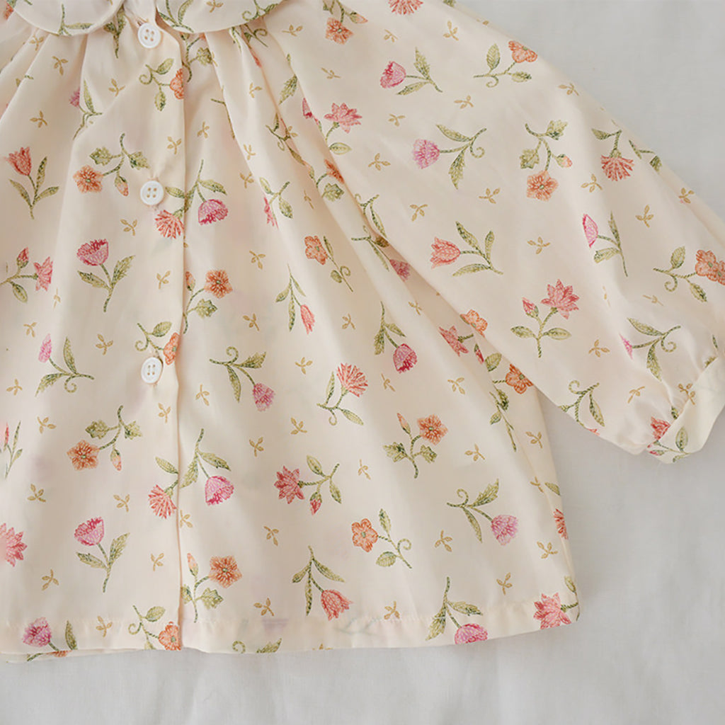 Makié Baby And Child Rita Blouse Cream Flower Print