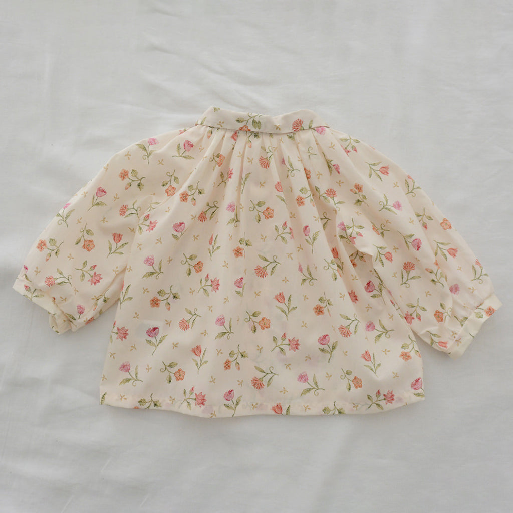 Makié Baby And Child Rita Blouse Cream Flower Print