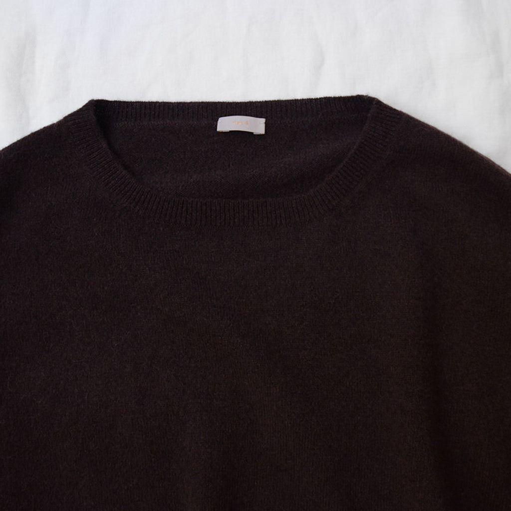 Makié Adult Round Neck Cashmere Sweater Chocolate Brown
