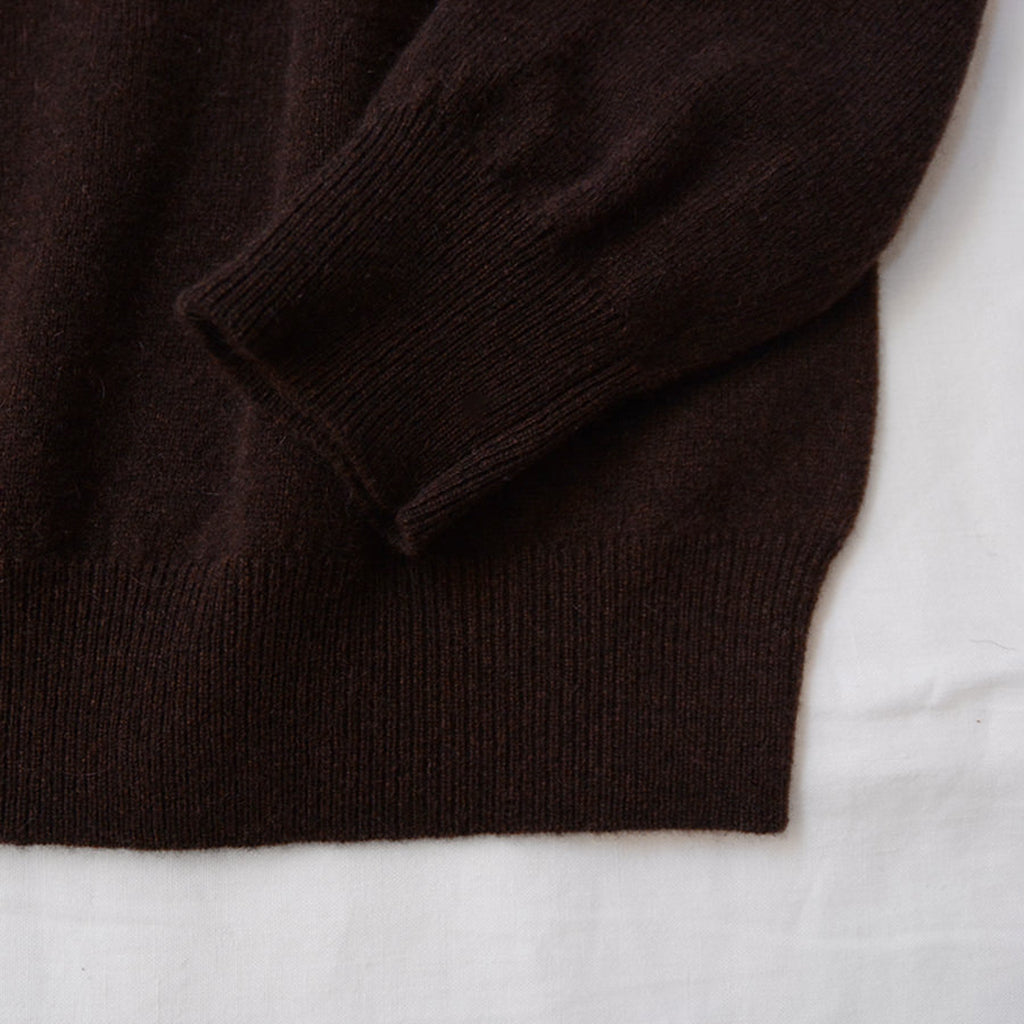 Makié Adult Round Neck Cashmere Sweater Chocolate Brown