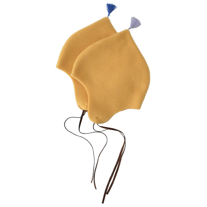 Makié Baby Fleece Bonnet Apricot Yellow