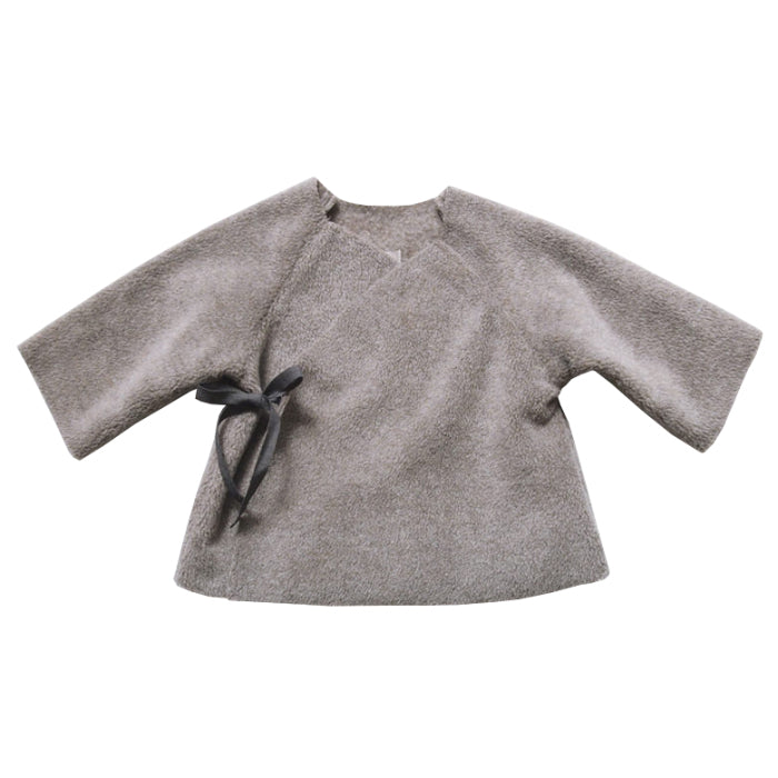 Makié Baby Fleece Kimono Jacket Beige
