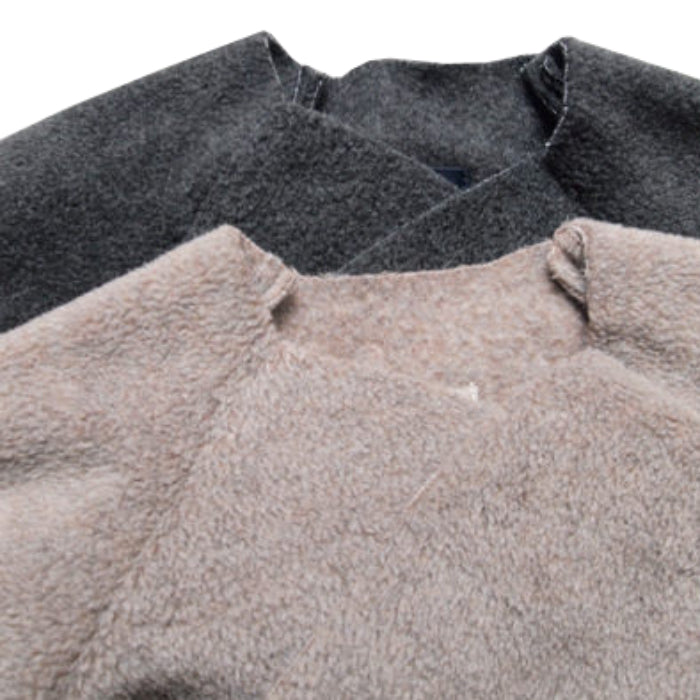 Makié Baby Fleece Kimono Jacket Taupe Beige