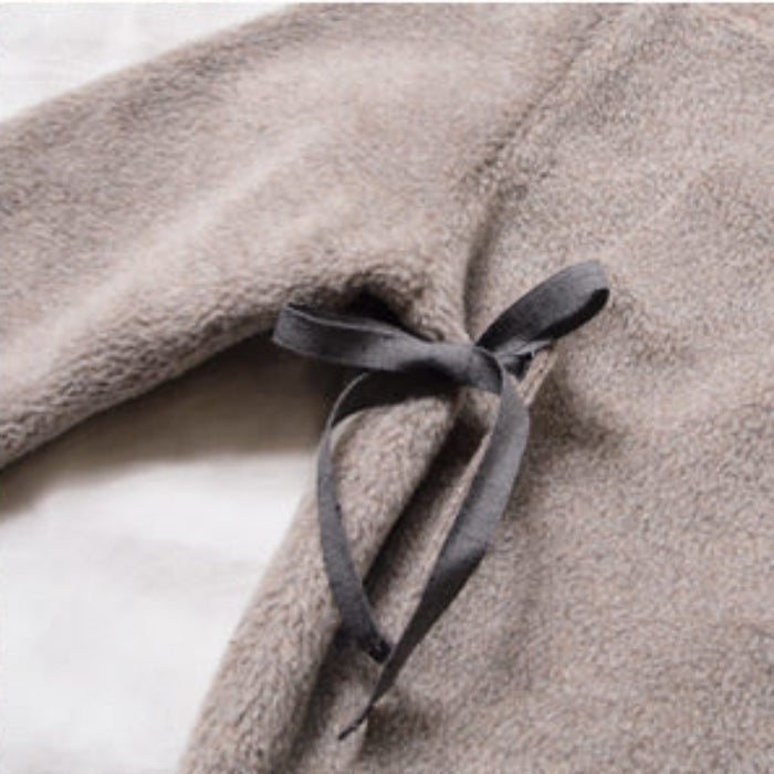 Makié Baby Fleece Kimono Jacket Taupe Beige