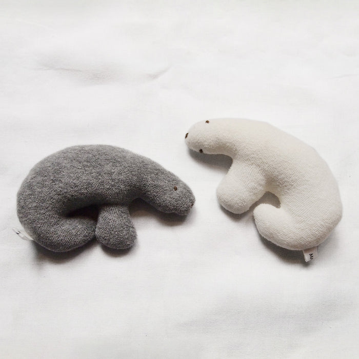 Makié Bear Rattle Ivory Cream