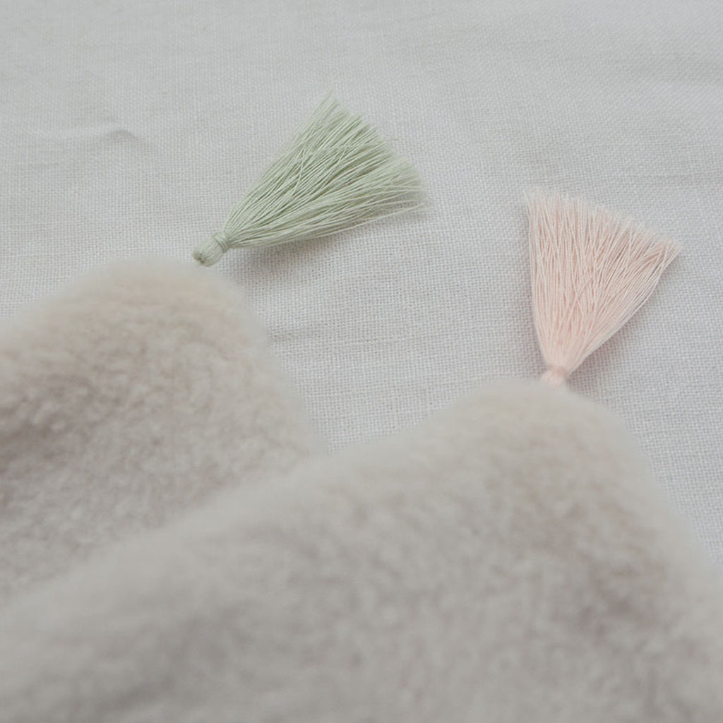 Makié Baby Fleece Bonnet Ivory White Cream