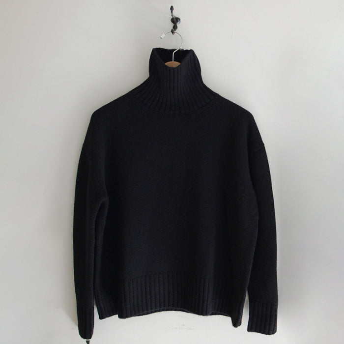 Makié Woman Cashmere Turtleneck Sweater Black