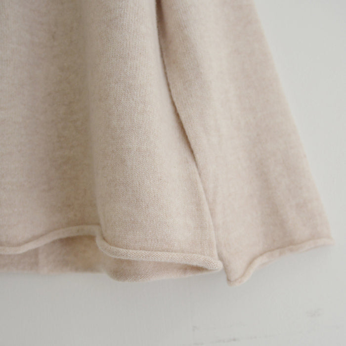 Makié Adult Cashmere High Neck Sweater Nude Cream