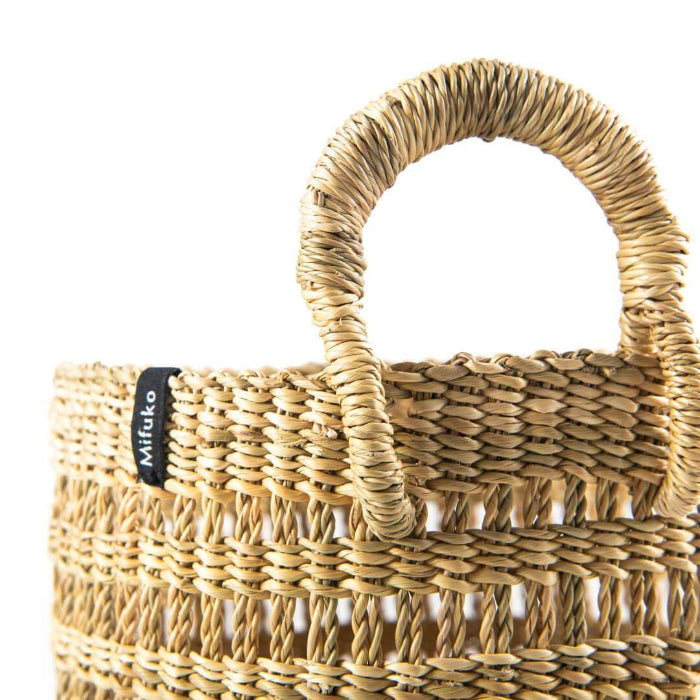 Mifuko Bolga Basket Natural With Loop Extra Small