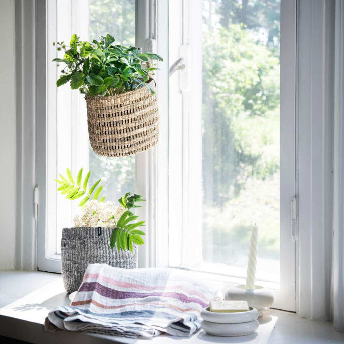 Mifuko Bolga Basket Natural With Loop Extra Small