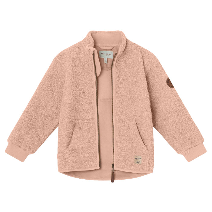 Mini A Ture Child Saleh Teddyfleece Jacket Rose Dust Pink