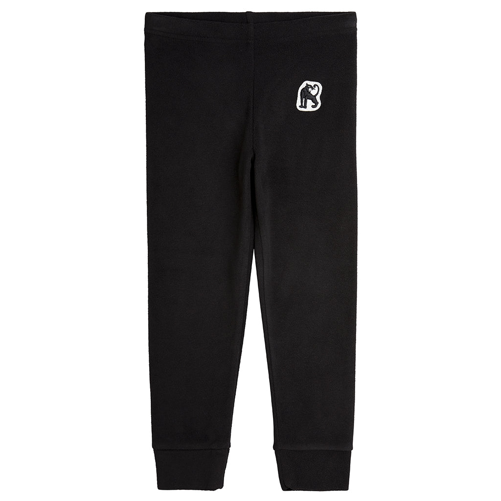Mini Rodini Child Microfleece Pants Black