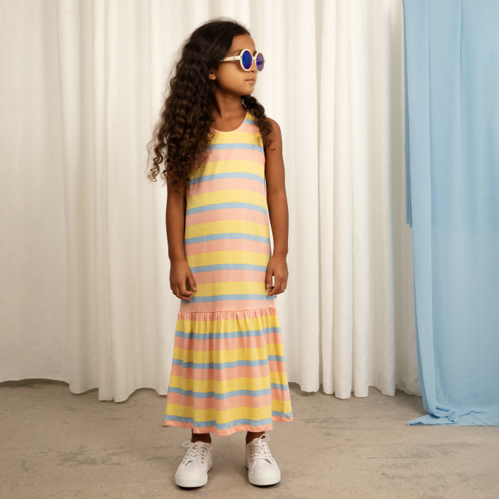 Mini Rodini Child Pastel Stripe Tank Dress