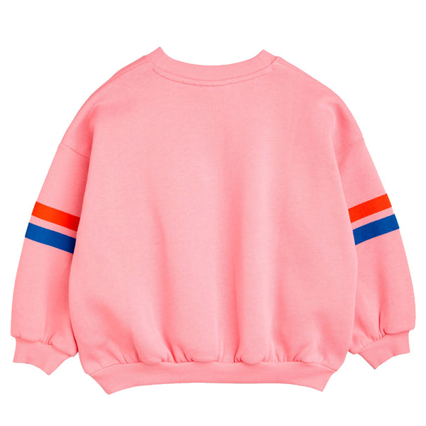 Pink sale striped sweatshirt