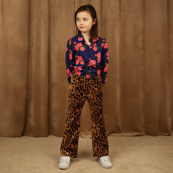 Mini Rodini Child Leopard Flared Velvet Pants Brown - Advice from a  Caterpillar