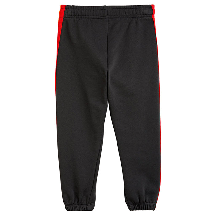 Black sweatpants with red stripe hotsell