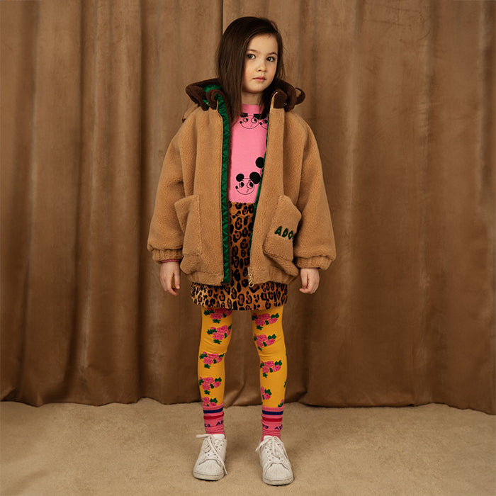 Mini Rodini Child Roses Tights Yellow