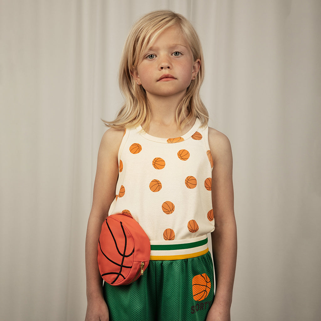 Mini Rodini Child Basketball Mesh Shorts Green - Advice from a