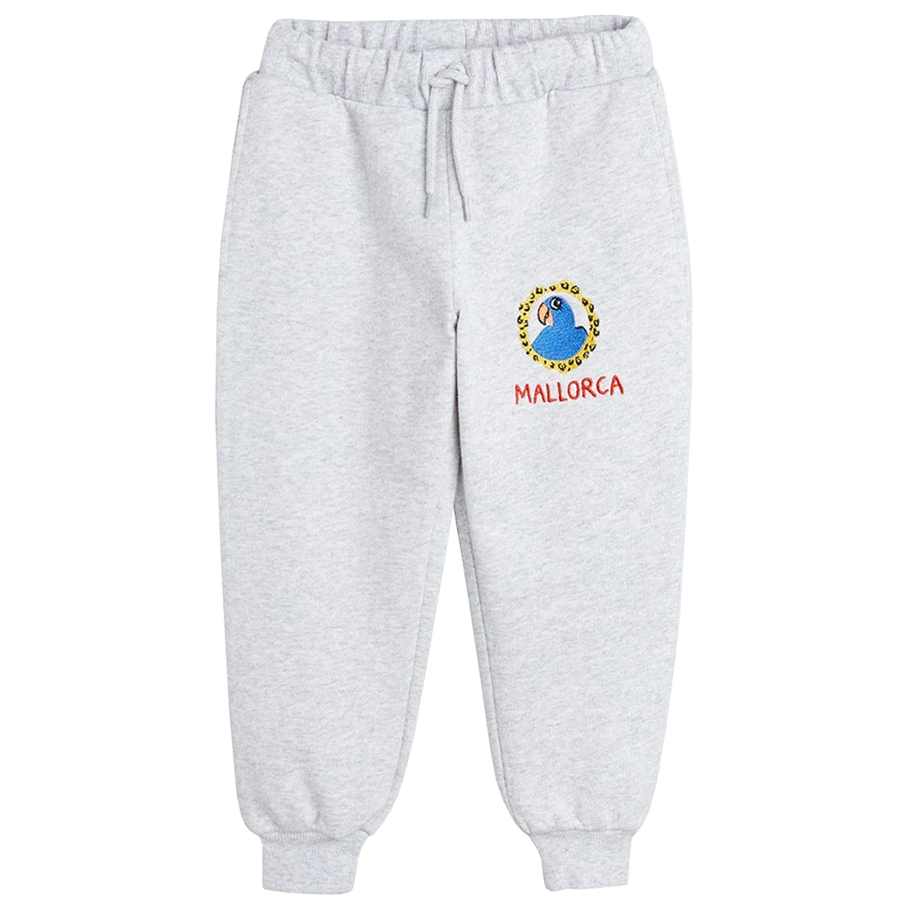 Mini Rodini Child Parrot Sweatpants Grey