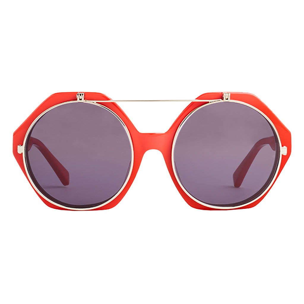 Mini Rodini Child Flip-Up Sunglasses Red