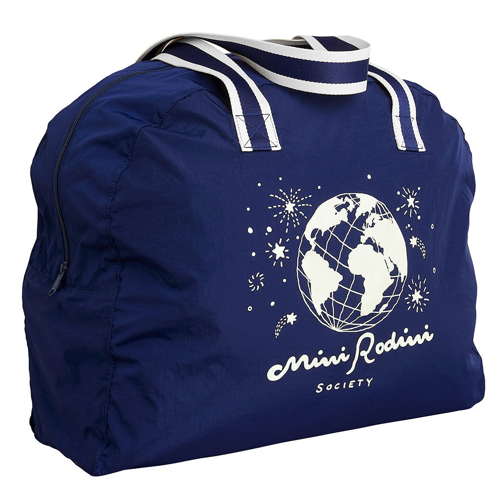 Mini Rodini Society Packable Bag Blue