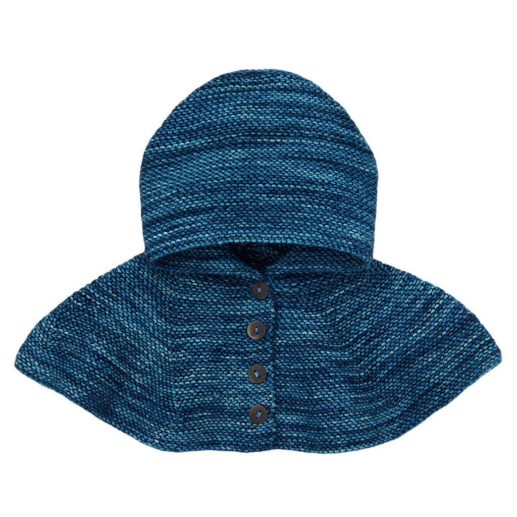 Misha &amp; Puff Child Cate Capelet Ocean Blue Space Dye
