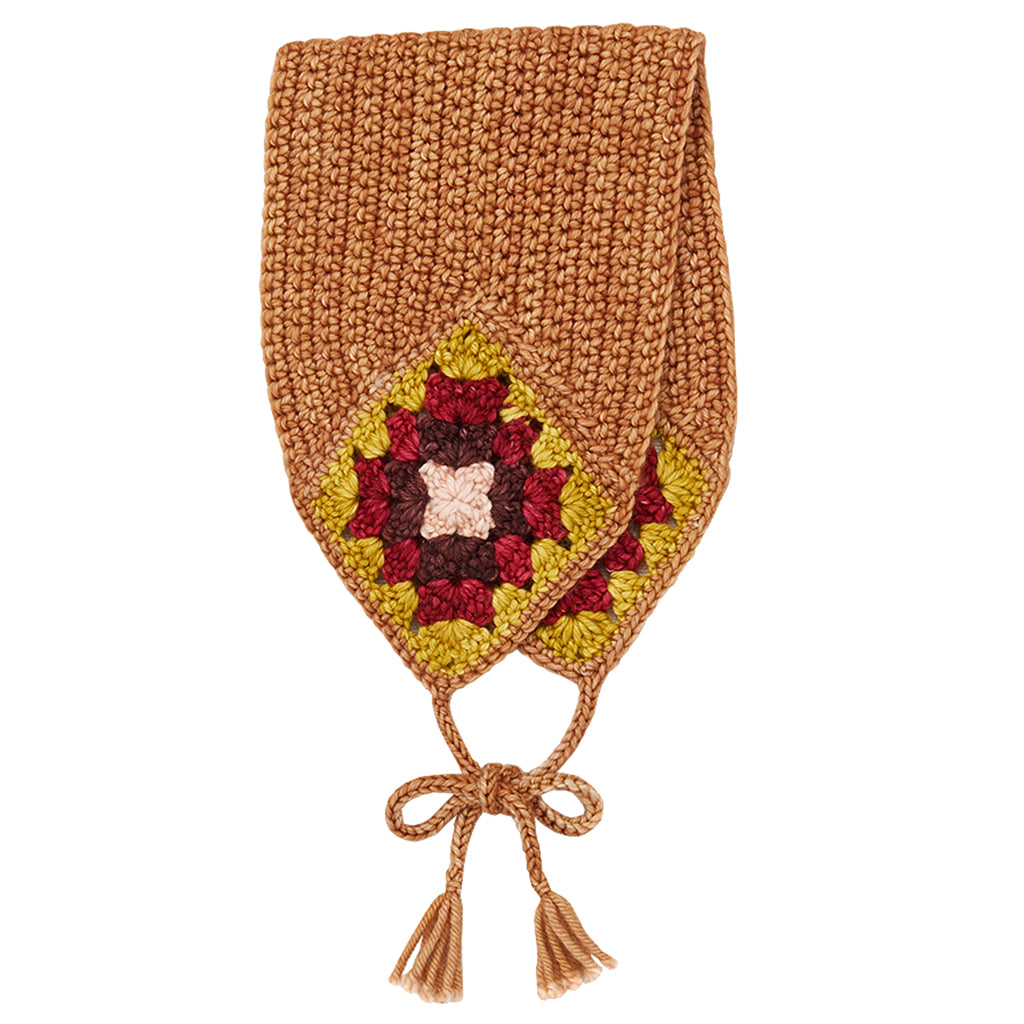 Misha & Puff Child Crochet Headwarmer Rose Gold